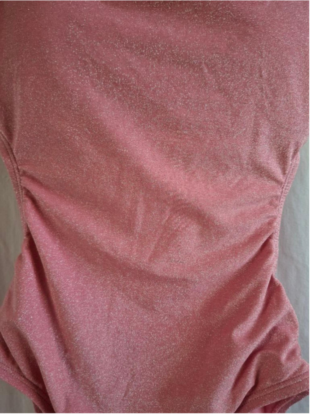 No Boundaries Pink Shimmer One Piece Swimsuit XS beachwear sparkle - Picture 2 of 4